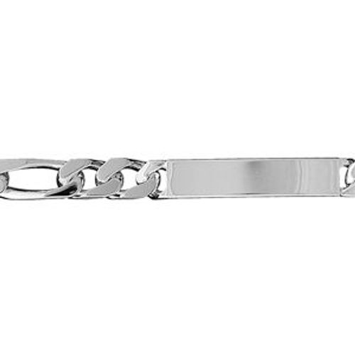 Gourmette Argent 8mm Maille Figaro 1+3