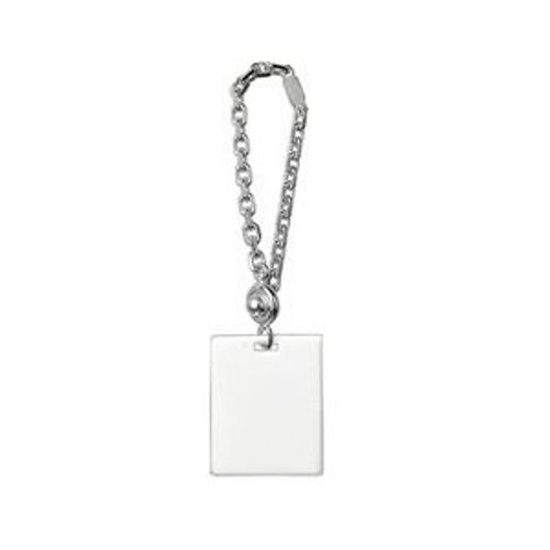 Porte Clefs Plaque Gi Argent