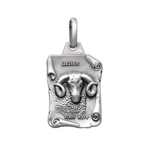 Pendentif Zodiaque Parchemin Bélier En Argent