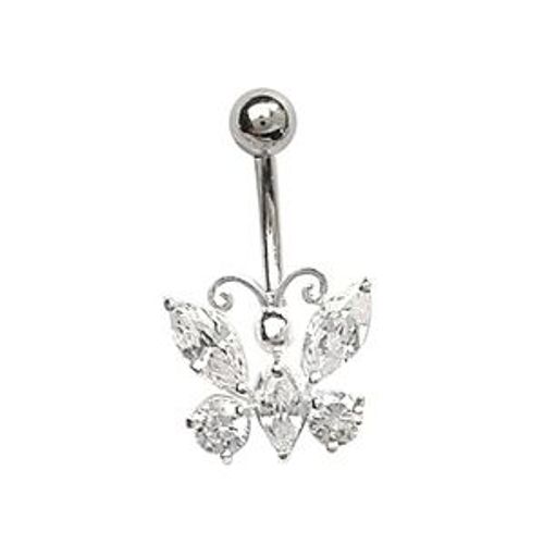 Piercing Nombril Papillon Oxyde