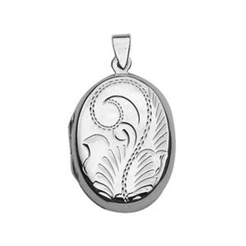 Pendentif Cassolette Ovale En Argent