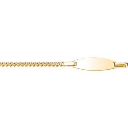 Gourmette Bébé Plaqué Or 2mm Maille Sérrée
