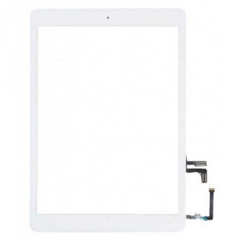 Vitre Tactile Ipad Air Blanc Complet Bouton Home + Adhésif