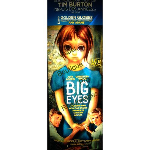 Big Eyes - Véritable Affiche De Cinéma Pliée - Format 60x160 Cm-De Tim Burton Avec Amy Adams, Christoph Waltz, Danny Huston, Krysten Ritter, Jason Schwartzman, Terence Stamp, Jon Polito - 2015 