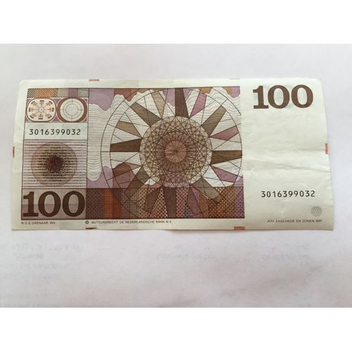 Billet De 100 Gulden Du 14 Mai 1970