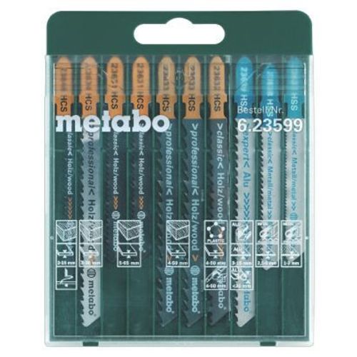Assortiment de lames de scies sauteuses "Promotion", 10 pièces Metabo - 623599000