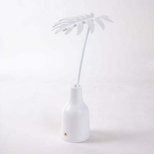 Seletti - Lampe De Table Portable - Leaf Light Stellou - Blanc - Blanc