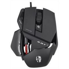 Mad Catz R.A.T.3 - Souris - double laser - 3 boutons - filaire - USB - noir mat