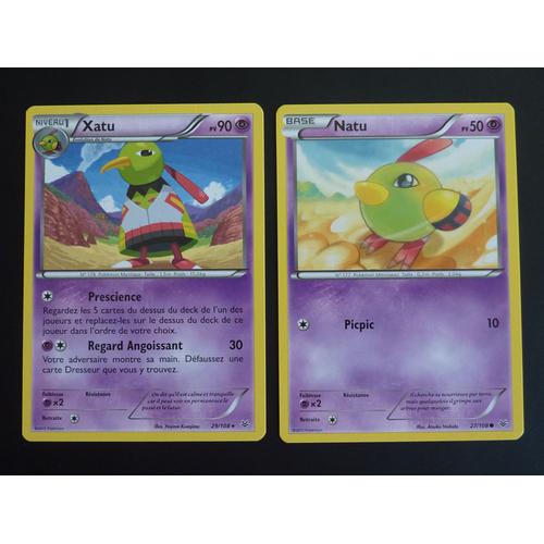 Xatu 29/108 Et Nathu 27/108 - Pokemon Xy Ciel Rugissant 