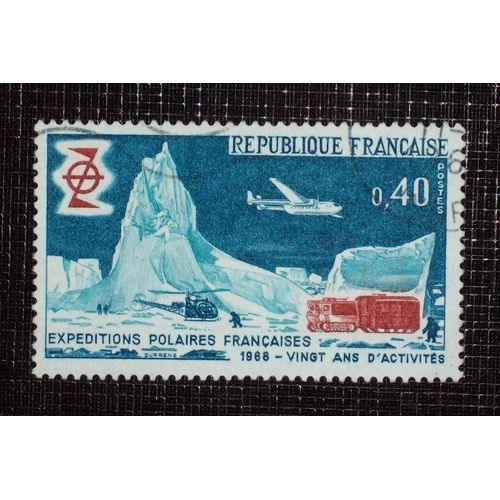 France N° 1574 Oblitéré De 1968 - 40c « 20ieme Anniversaire Des Expéditions Polaires Françaises »
