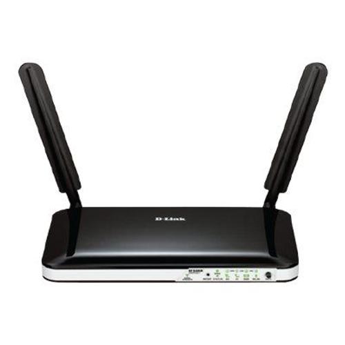 D-Link DWR-921 4G LTE Router - Routeur sans fil - WWAN - commutateur 4 ports - 802.11b/g/n - 2,4 Ghz