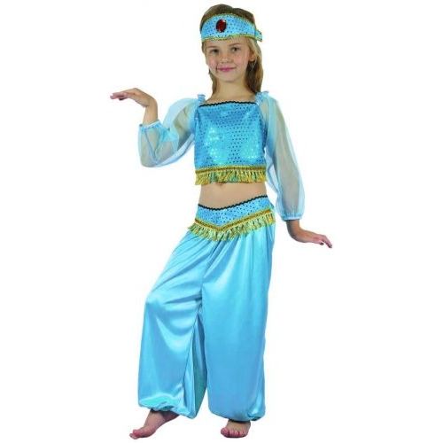 Déguisement Danseuse Orientale Bleue Fille, Taille 7 Ã  9 Ans