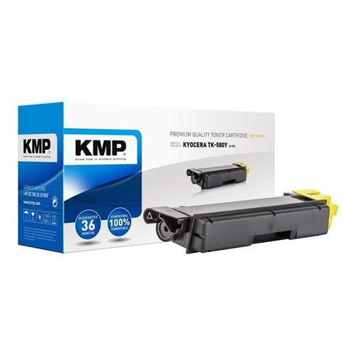 KMP K-T51 - 50 g - jaune - cartouche de toner (équivalent à : Kyocera TK-580Y ) - pour Kyocera ECOSYS P6021cdn, P6021cdn/KL3; FS-C5150DN, C5150DN/KL3