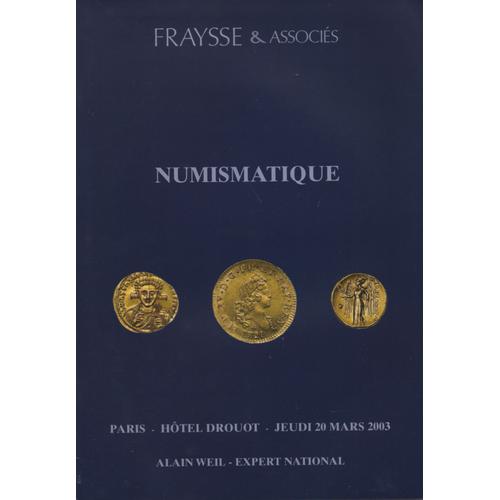 Vente 2003 Numismatique (Dont Importante Bibliothèque Numismatique)