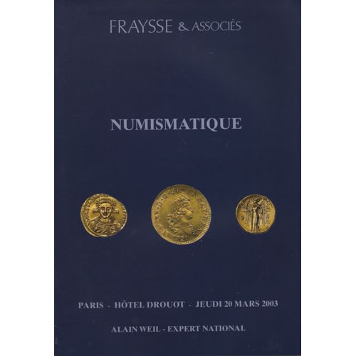 Vente 2003 Numismatique (Dont Importante Bibliothèque Numismatique)