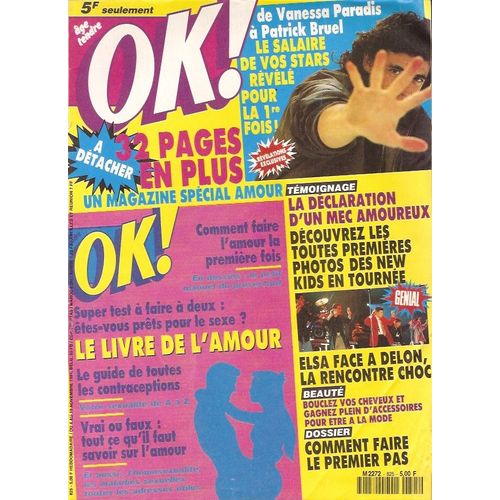Delon Elsa Lunghini 1p/ New Kids On The Block 1p/ Cher 1/2p/ Solaar 1/2p/ Le Salaire Des Stars Bruel Vanessa Paradis Etc 2p/ Articles Photos Brigitte Nielsen , Whitney Houston , Madonna,  825 