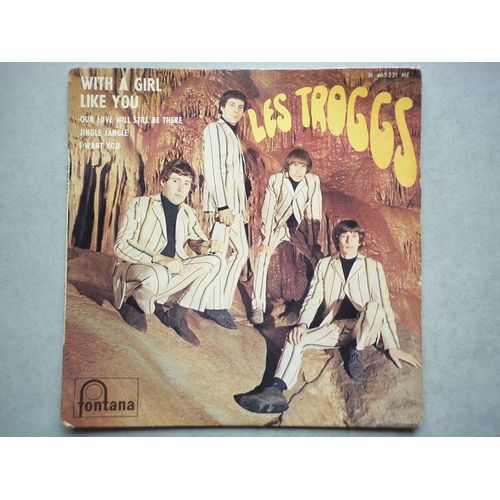 Les Troggs 45tours Ep Vinyle With A Girl Like You