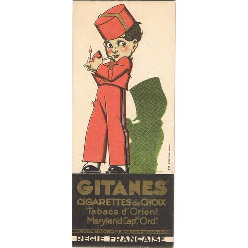 Marque Page Ancien  Cigarettes "Gitanes" Et " Balto"  Année 1920/30