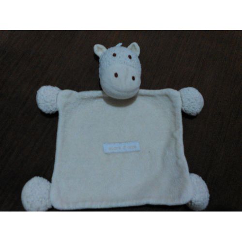 Doudou Plat Vache Crème - Beige - Écru Sucre D'orge