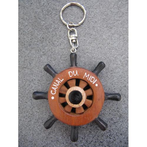 Porte-Clés Barre De Bâteau Canal Du Midi 7 Cm