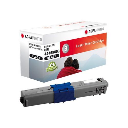 AgfaPhoto - Noir - cartouche de toner (équivalent à : OKI 44469803 ) - pour OKI MC352, MC361, MC362, MC562; C310, 330, 510, 511, 530, 531
