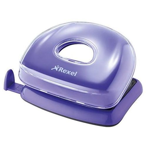 Rexel Lot De 3 Perforateurs 2 Trous Capacité 10 Feuilles Pourpre