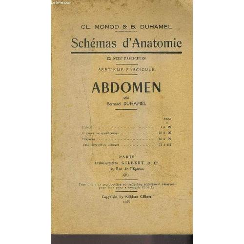 Schemas D'anatomie- En Neuf Fascicules - Septieme Fascicule- Abdomen