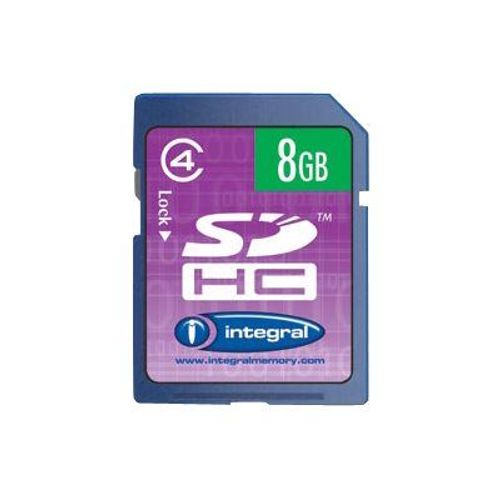 Integral - Carte mémoire flash - 8 Go - Class 4 - SDHC