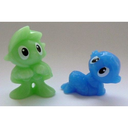 Figurine Kinder 2009 "Créatures Fantastique" Elf Vert, Sirène Bleue De 005