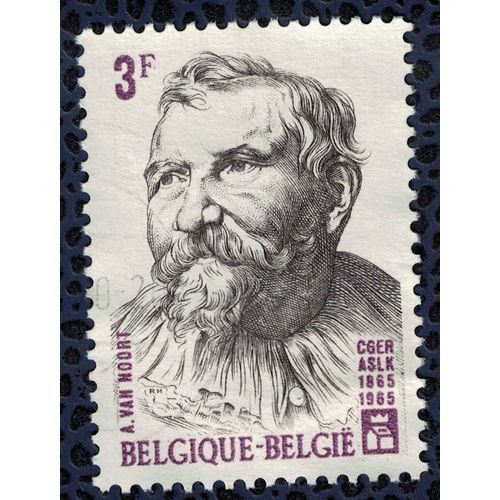 Belgique 1965 Oblitéré Rond Used Peintre Et Dessinateur Adam Van Noort