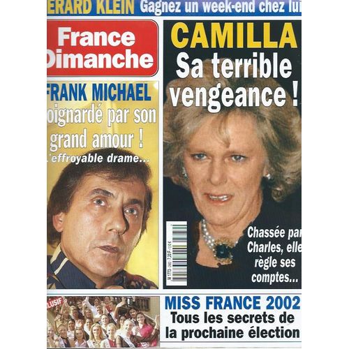 France Dimanche 2882 2001 Miss France/Sardou/Goldman/Herbert Leonard/Calfan/Jenifer/Doillon/Steevy