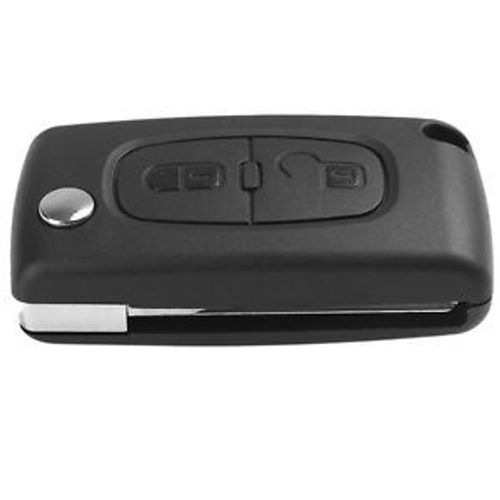 Coque Clé Télécommande Plip Pour Peugeot 107 207 307 407 807 - Ce0536 2 Boutons Avec Rainure