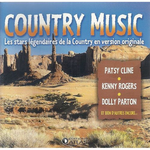Cd Country Music 10 Titres : Dolly Parton "Release Me", Roger Miller "Dang Me",... - Éditions Atlas