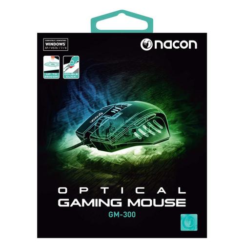 Nacon GM-300 - Souris - optique - 8 boutons - filaire - USB