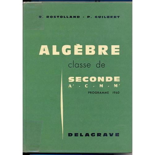 Algèbre, Classe De Seconde A'-C-M-M'