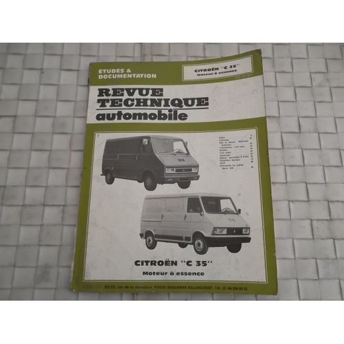 Revue Technique Citroen C35 Moteur Essence Fourgon Et Pick Up