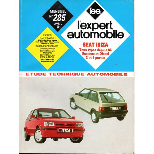 Revue Technique L'expert Automobile N° 285 Seat Ibiza Depuis 1986 Essence Et Diesel