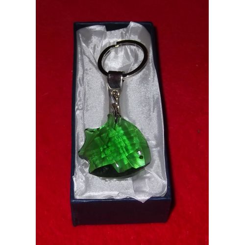 Porte-Clés Poisson Cristal & Son Écrin  Assorti