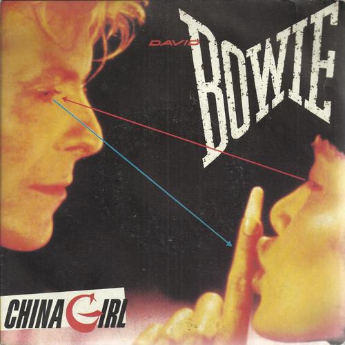 China Girl (D. Bowie / I. Pop) 4'15  /  Shake It (David Bowie) 3'49 (David Bowie À Gauche De La Pochette)