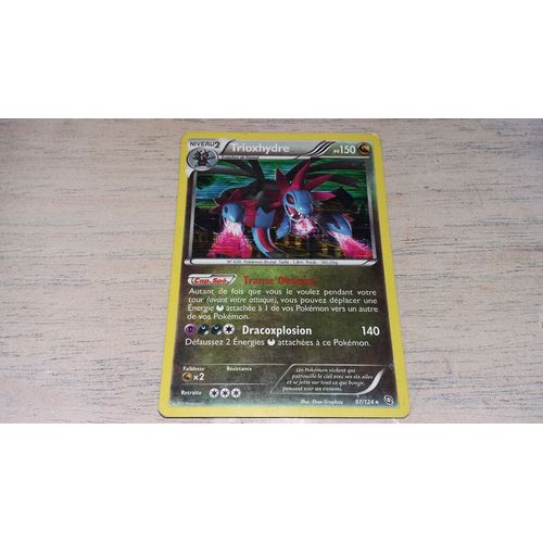 Carte Pokémon Trioxhydre Holo Reverse 97/124 Noir & Blanc Dragons Exaltés Neuve