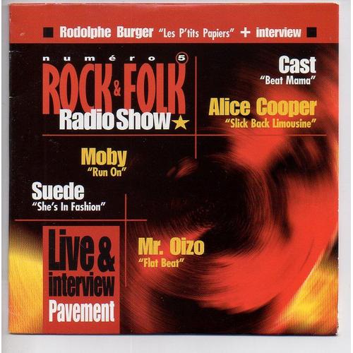 Cd Rock & Folk Radio Show 5 Mody Suede Cast Alice Cooper Rodolphe Burger Gainsbourg