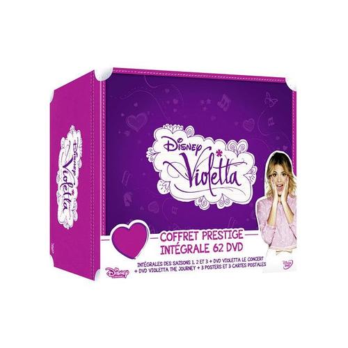 Violetta - Coffret Prestige Intégrale 62 Dvd : Intégrales Des Saisons 1, 2 Et 3 + Violetta, Le Concert + Violetta, L'aventura + 3 Posters Et 3 Cartes Postales