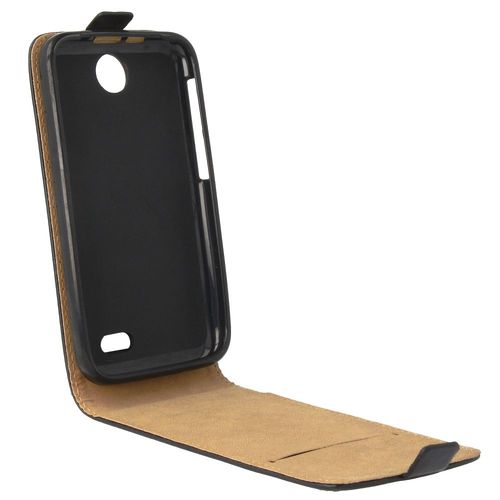 Etui Rabat Vertical Noir Pour Htc Desire 310 Logement Carte Fermeture Aimantée