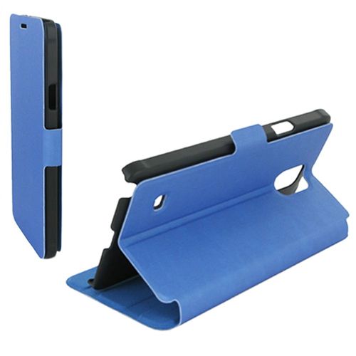 Etui Stand À Rabat Latéral Samsung Galaxy Note 4 Coloris Bleu Azur