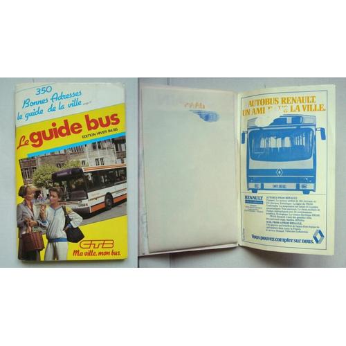 Horaires Des Bus Besançon 1984 Avec Publicité Renault .V.I. Bus Pr100 