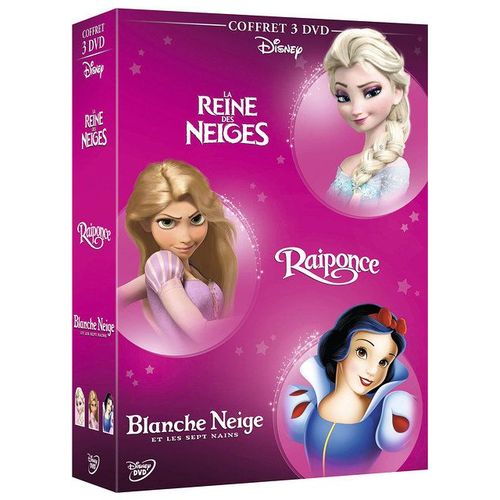 La Reine Des Neiges + Raiponce + Blanche Neige Et Les Sept Nains - Pack