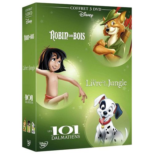 Robin Des Bois + Le Livre De La Jungle + Les 101 Dalmatiens - Pack