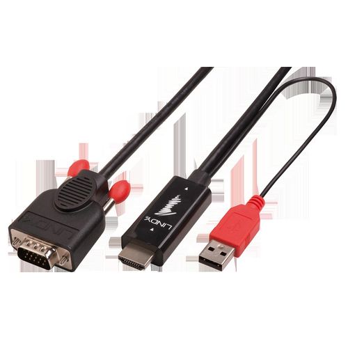 Lindy - Câble adaptateur HDMI vers VGA, 3m