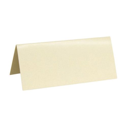 10 Marque-places rectangulaires ivoire - 59422