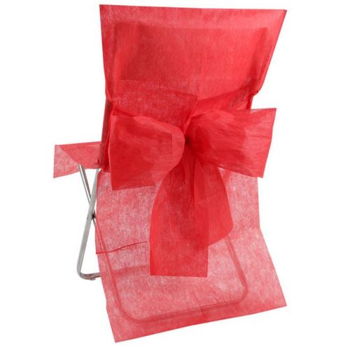 10 Housses De Chaise Rouge - 57483